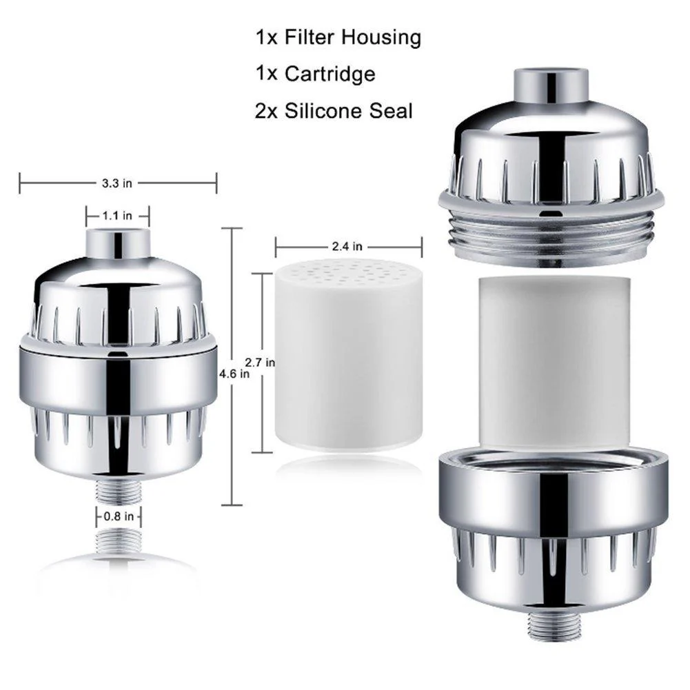 Hydrotwist Universal Chrome Shower Filter - Image 7
