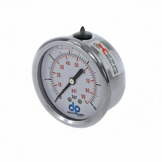 Pressure Gauge Rear Entry Liquid Filled 63mm