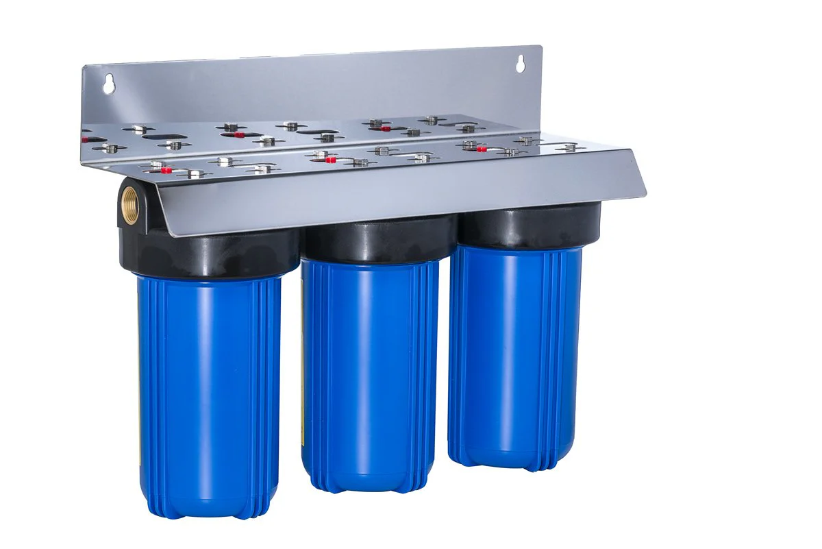TREVOLI - Water Filtration Big Blue Jumbo Water Filter Housing Triple Set- 10" - Image 3