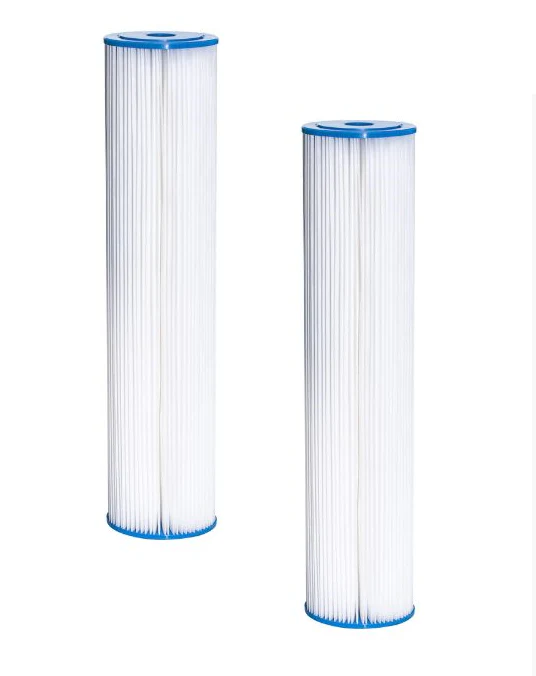 2x 20" TREVOLI - Jumbo Pleated Filter Cartridge - Twin Pack