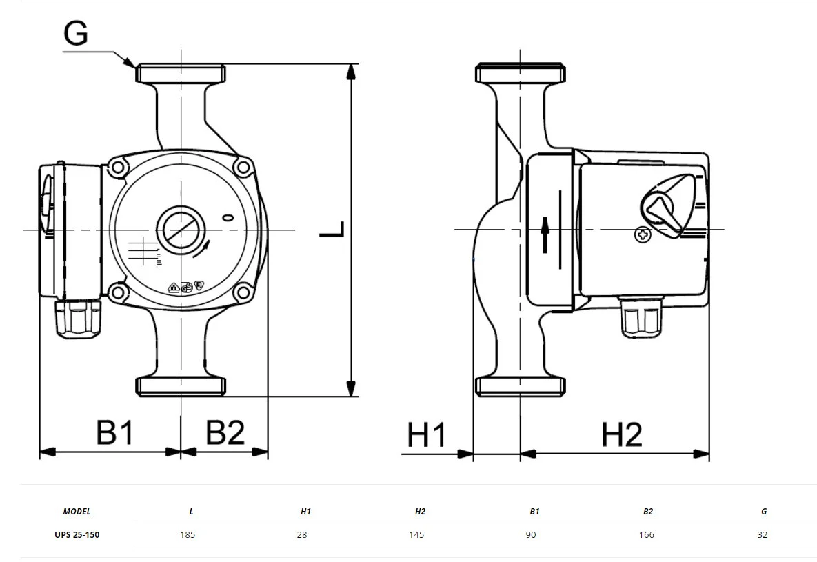 TREVOLI UPS 25-150 Circulation Pump - Image 2